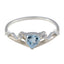 Blue Topaz Halo Japanese 925 Silver Blue Gems Elegant Glamorous Ring Jewellery