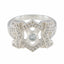 Blue Topaz Halo Moroccan Silver Blue Gemstone Classic Graceful Ring Jewellery
