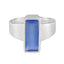 Aqua Chalcedony Solitaire German 925 Sterling Silver Green Gems Eye catching Abstract Ring Jewelry