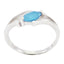 Blue Chalcedony Solitaire Turkish 925 Sterling Silver Blue Gemstones Dainty Contemporary Ring Jewellery