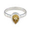 Citrine Solitaire Egyptian 925 Silver Yellow Gems Featherlight Luxurious Ring Jewellery