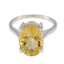 Citrine Solitaire Egyptian Sterling Silver Yellow Gems Featherlight Heritage Ring Jewellery