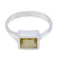 Citrine Solitaire Russian 925 Silver Yellow Gemstones Featherlight Artisan Ring Jewellery
