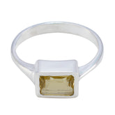 Citrine Solitaire Russian 925 Silver Yellow Gemstones Featherlight Artisan Ring Jewellery