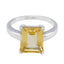 Citrine Solitaire African Sterling Silver Yellow Gemstone Mid weight Boho Ring Jewellery