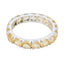 Citrine multiple American 92.5 Silver Yellow Gemstone Dainty Eternity Band Jewellery