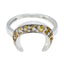 Citrine multiple Japanese 925 Sterling Silver Yellow Gemstones Whisper thin Boho Ring Jewellery