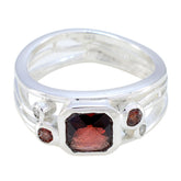 Garnet Trilogy German 92.5 Silver Red Gems Classic Fairytale Ring Jewelry