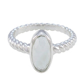 Green Amethyst Solitaire Egyptian Silver Green Gems Tiny Twist Ring Jewelry