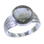 Green Amethyst Solitaire Russian 92.5 Silver Green Gemstone Classic Feminine Ring Jewelry