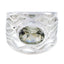 Green Amethyst Solitaire Australian 92.5 Silver Green Gemstone Classic Rope Wire Ring Jewellery