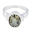 Green Amethyst Solitaire Moroccan 92.5 Silver Green Gemstone Mid weight Fairytale Ring Jewellery