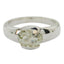 Green Amethyst Solitaire Indian 92.5 Silver Green Gems Mid weight Glamorous Ring Jewelry