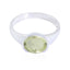Green Amethyst Solitaire Japanese 925 Silver Green Gemstone Dainty Trendy Ring Jewellery