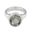 Green Amethyst Solitaire African 925 Silver Green Gems Classic Graceful Ring Jewellery