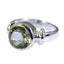 Green Amethyst Solitaire Moroccan 925 Silver Green Gemstone Slim Sophisticated Ring Jewelry