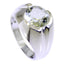Green Amethyst Solitaire Indian 92.5 Silver Green Gems Versatile Glamorous Ring Jewelry