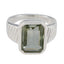 Green Amethyst Solitaire Indian 925 Sterling Silver Green Gemstone Versatile Modern Ring Jewellery