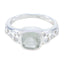 Green Amethyst Solitaire American 92.5 Silver Green Gems Whisper thin Fairytale Ring Jewelry