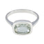 Green Amethyst Solitaire African 925 Silver Green Gemstones Slim Graceful Ring Jewellery