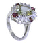 Green Amethyst Halo Egyptian 92.5 Silver Green Gems Eye catching Trendy Ring Jewelry