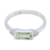 Green Amethyst Halo Korean 92.5 Silver Green Gems Delicate Fairytale Ring Jewelry