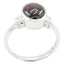 Garnet Solitaire Moroccan 92.5 Silver Red Gemstone Classic Fairytale Ring Jewelry