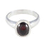 Garnet Solitaire Moroccan 925 Sterling Silver Red Gems Classic Luxurious Ring Jewelry