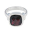 Garnet Solitaire Moroccan 925 Silver Red Gemstones Eye catching Abstract Ring Jewelry