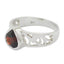 Garnet Solitaire African 925 Sterling Silver Red Gems Eye catching Sophisticated Ring Jewelry