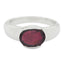 Garnet Solitaire African 925 Sterling Silver Red Gemstone Mid weight Sophisticated Ring Jewellery