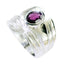Garnet Solitaire Spanish 925 Silver Red Gemstones Statement Armor Ring Jewellery