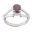 Garnet Solitaire French Silver Red Gemstone Tiny Traditional Ring Jewelry