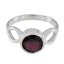 Garnet Solitaire African 925 Sterling Silver Red Gemstone Featherlight Feminine Ring Jewelry