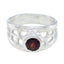 Garnet Solitaire Italian 925 Silver Red Gems Versatile Filigree Ring Jewelry