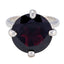 Garnet Solitaire German Sterling Silver Red Gems Tiny Graceful Ring Jewelry