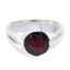 Garnet Solitaire African 925 Sterling Silver Red Gemstone Versatile Sophisticated Ring Jewellery