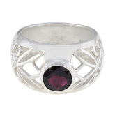 Garnet Solitaire Mexican 92.5 Silver Red Gemstones Versatile Filigree Ring Jewellery