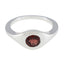 Garnet Solitaire Egyptian Silver Red Gemstones Featherlight Sophisticated Ring Jewellery