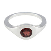 Garnet Solitaire Egyptian Silver Red Gemstones Featherlight Sophisticated Ring Jewellery