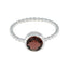 Garnet Solitaire Turkish Sterling Silver Red Gems Delicate Twist Ring Jewelry