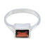 Garnet Solitaire Moroccan 92.5 Silver Red Gems Featherlight Romantic Ring Jewelry