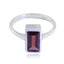 Garnet Solitaire Moroccan Sterling Silver Red Gemstones Featherlight Feminine Ring Jewellery