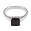 Garnet Solitaire Egyptian Silver Red Gems Featherlight Boho Ring Jewellery