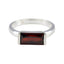 Garnet Solitaire Japanese 925 Silver Red Gemstone Whisper thin Luxurious Ring Jewelry