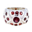 Garnet multiple German 925 Silver Red Gems Chunky Ethnic Ring Jewelry