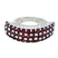 Garnet multiple Italian 925 Silver Red Gemstone Statement Victorian Ring Jewelry
