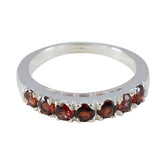 Garnet Hepta Japanese 925 Sterling Silver Red Gemstones Whisper thin Graceful Band Jewellery