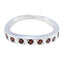 Garnet multiple Korean 925 Sterling Silver Red Gemstones Dainty Eternity Band Jewellery