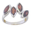 Garnet quarter Russian 92.5 Silver Red Gemstone Featherlight Artisan Ring Jewellery